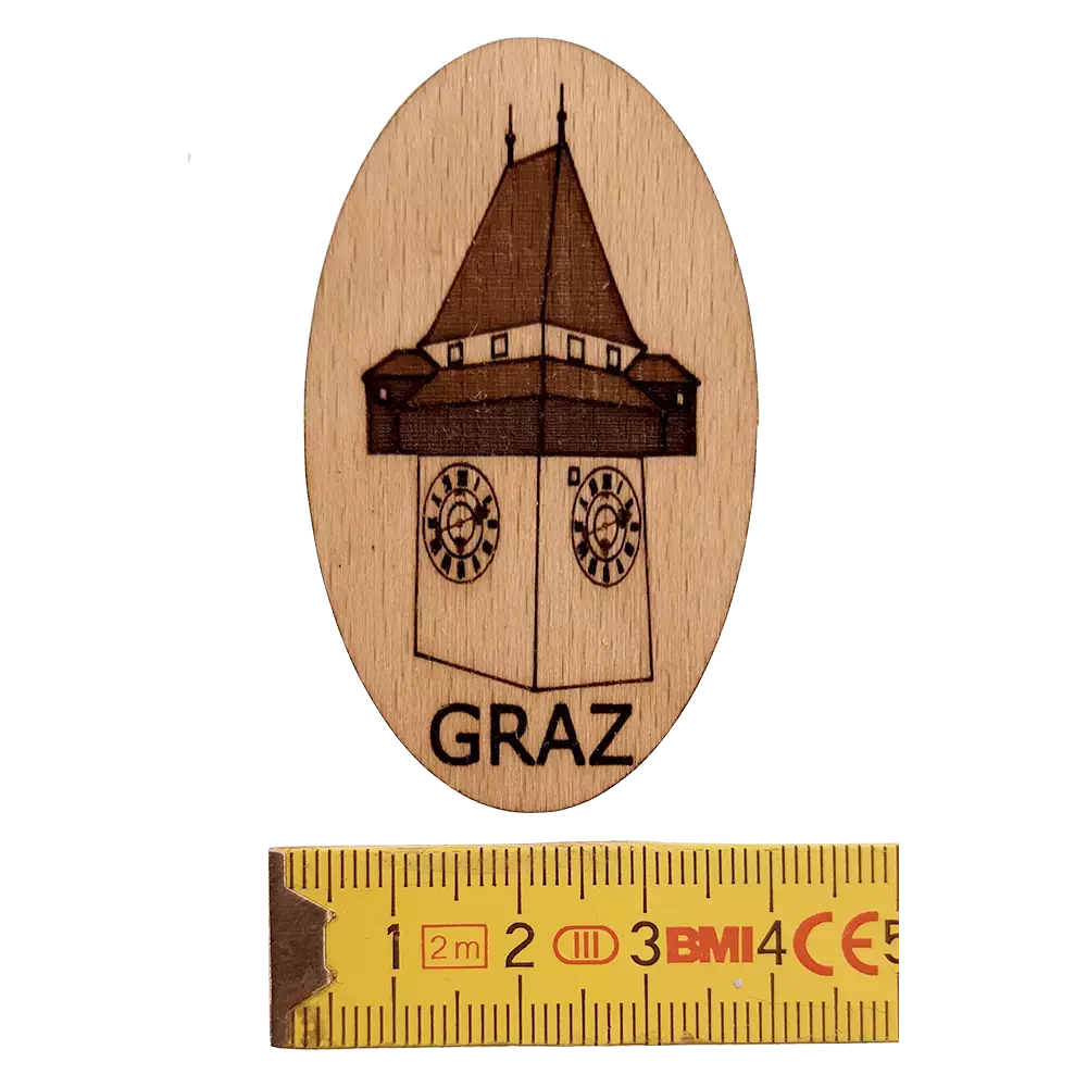 Grazer Uhrturm mit Magnet