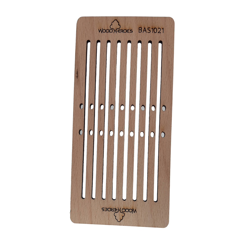 Webkamm schmal 8 Schlitze