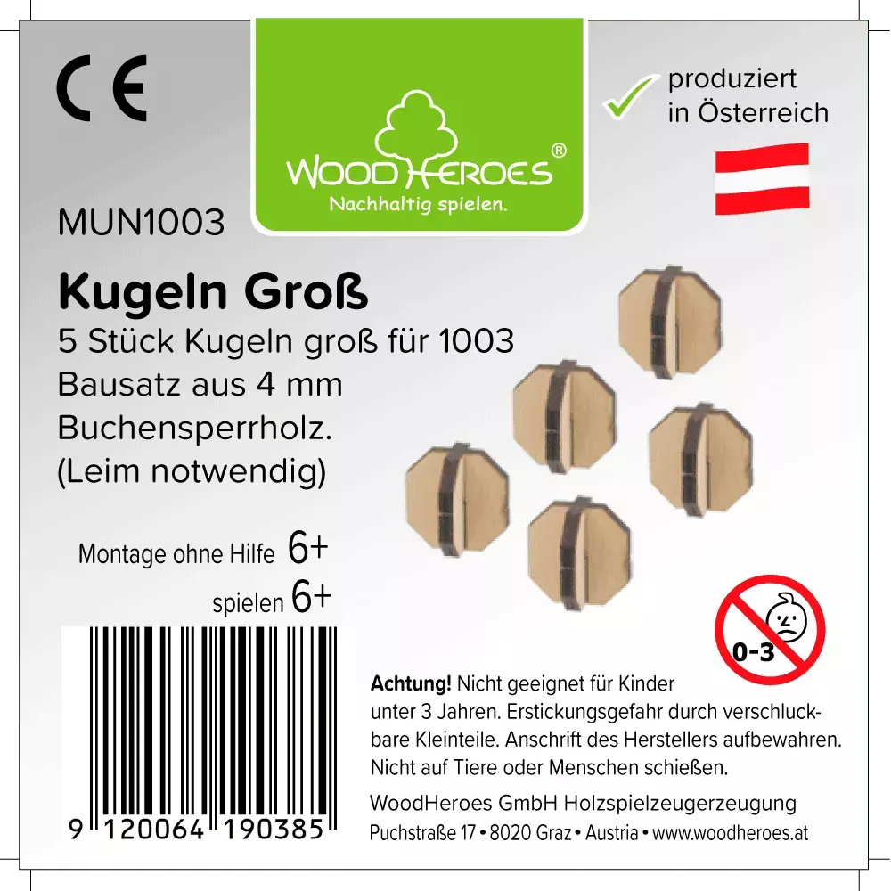 5x Kugeln groß