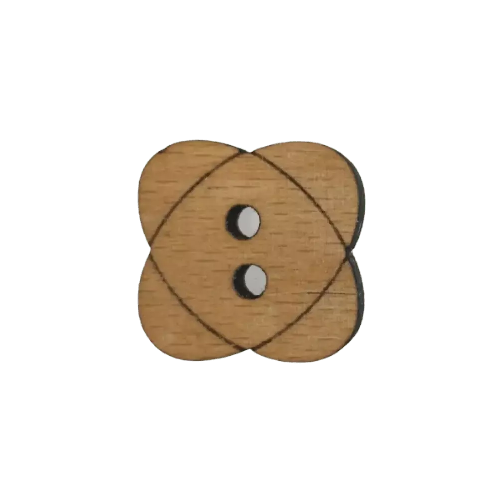 Double oval button