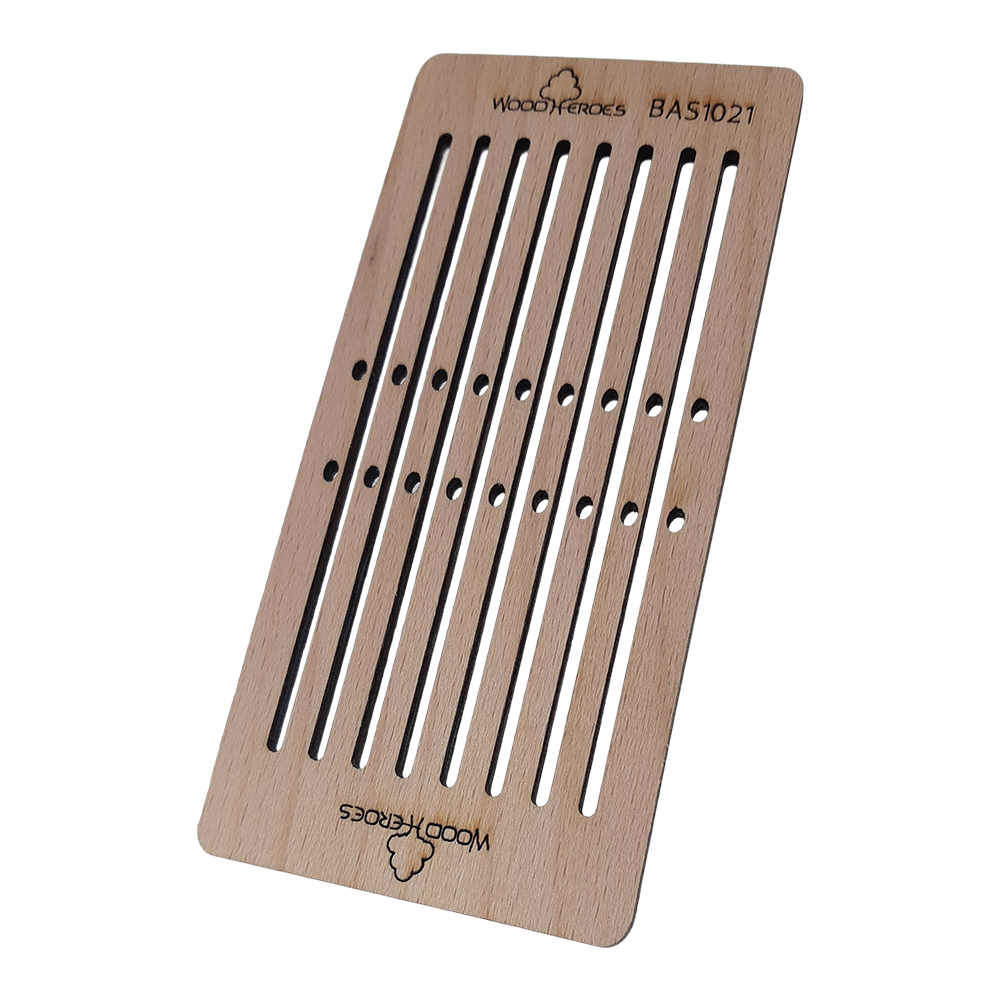 Webkamm schmal 8 Schlitze