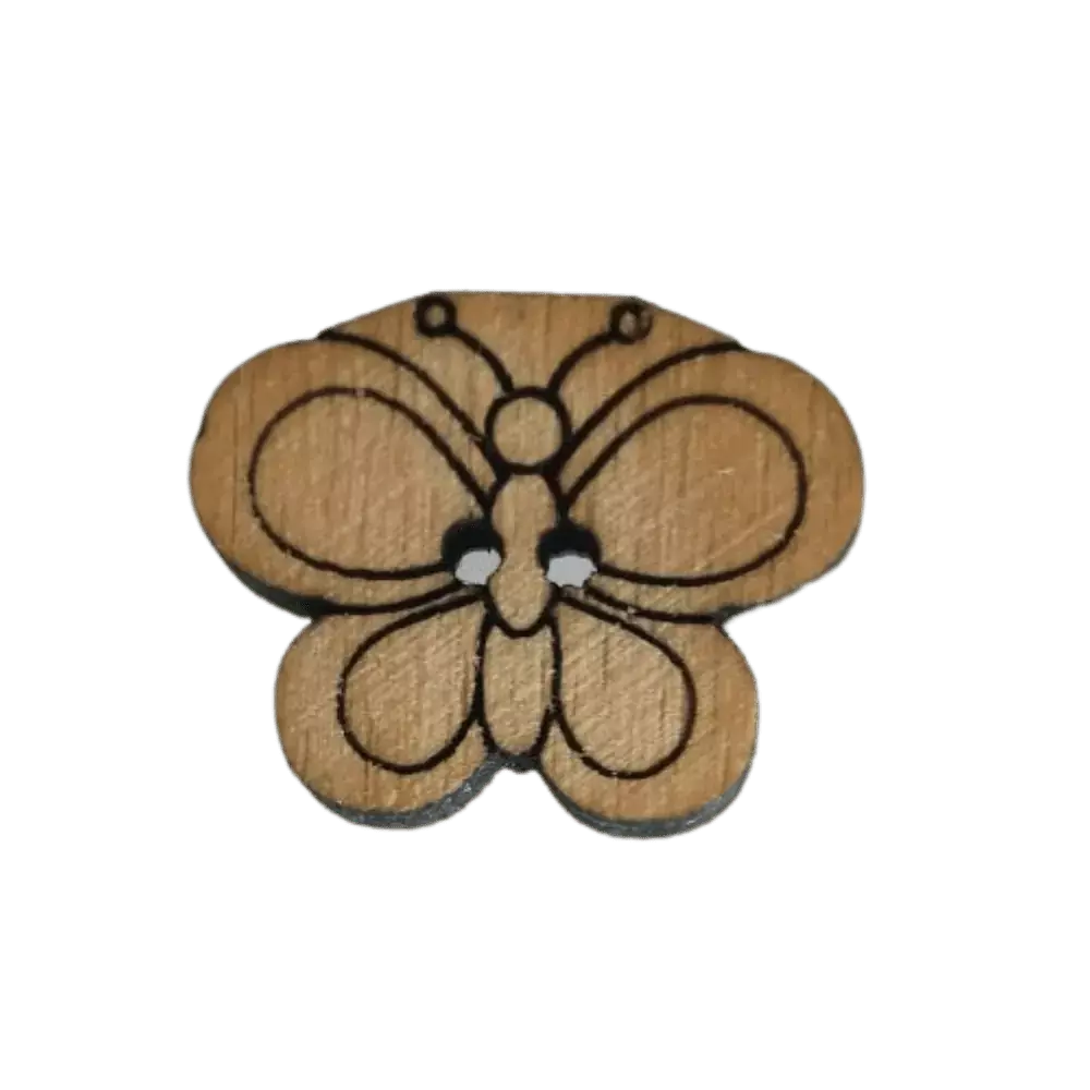 Butterfly button