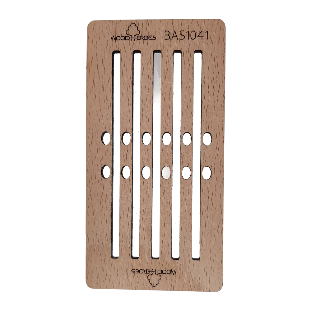 Webkamm schmal 5 Schlitze