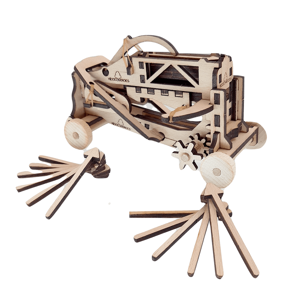 Repeating ballista wooden toy movable fully functional