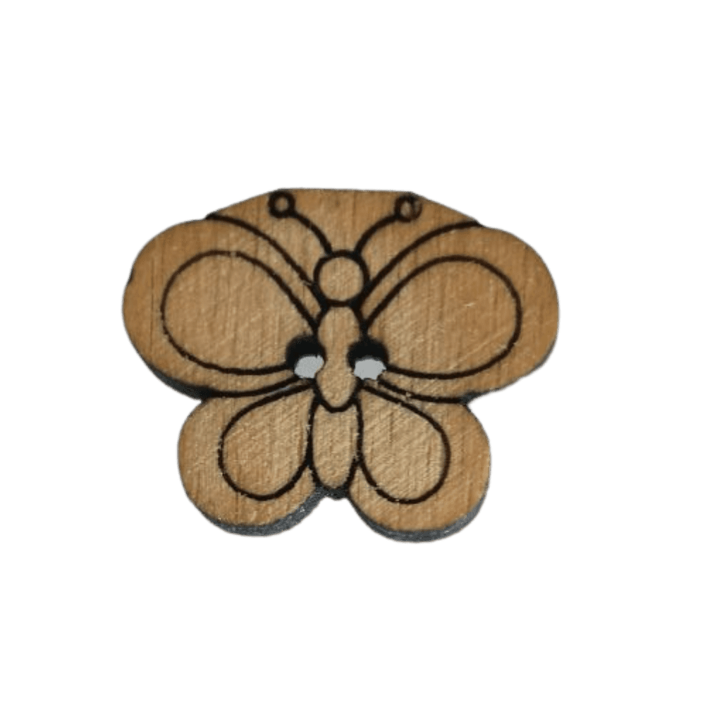 nachhaltiger Holzschmuck Knopf