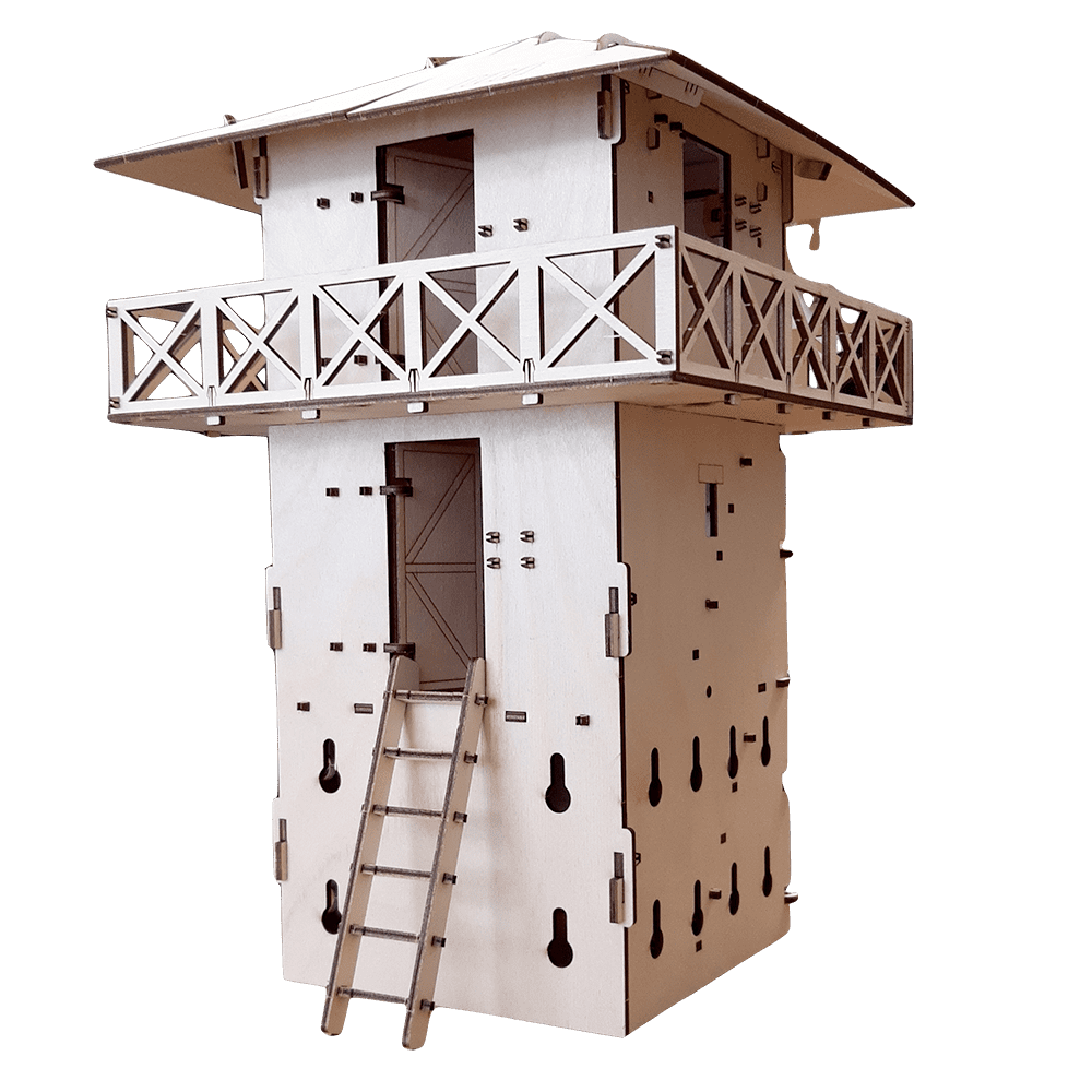 Römischer Limes-Turm nachhaltiger Holzbausatz