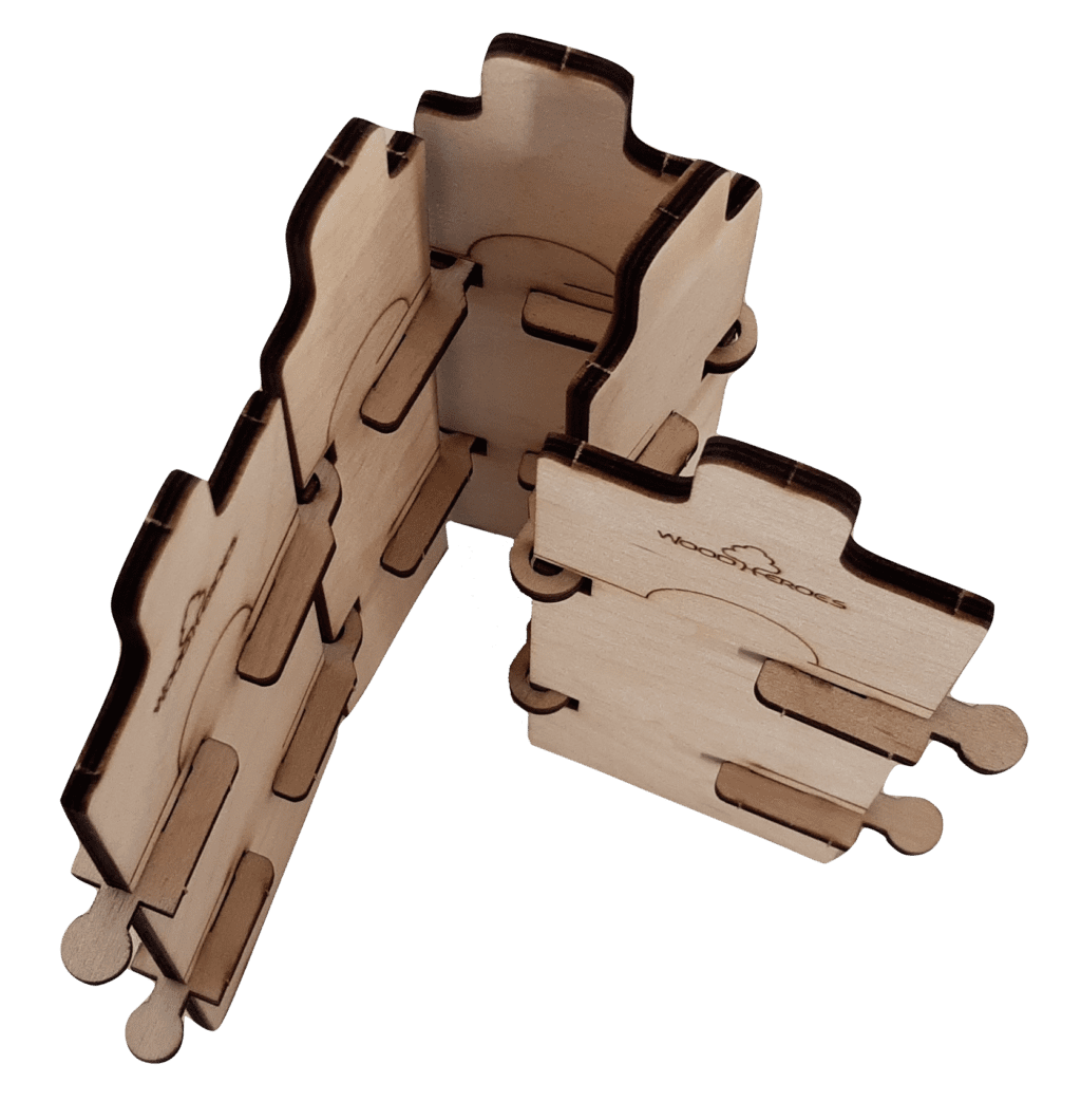 8117 flexible Mauer WoodHeroes Holzspielzeug Holzbausatz