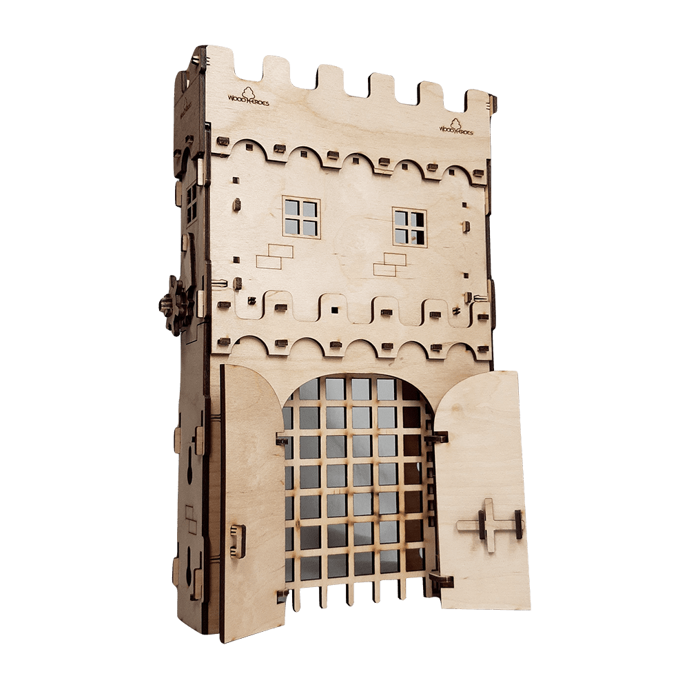 Gate with portcullis