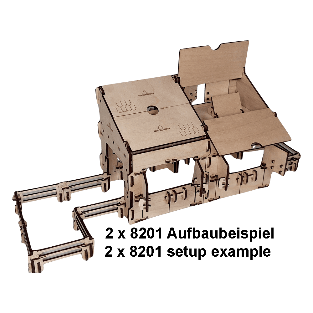 2 x Pferdebox Pferdestall zur Ritterburg aus Holz von WoodHeroes