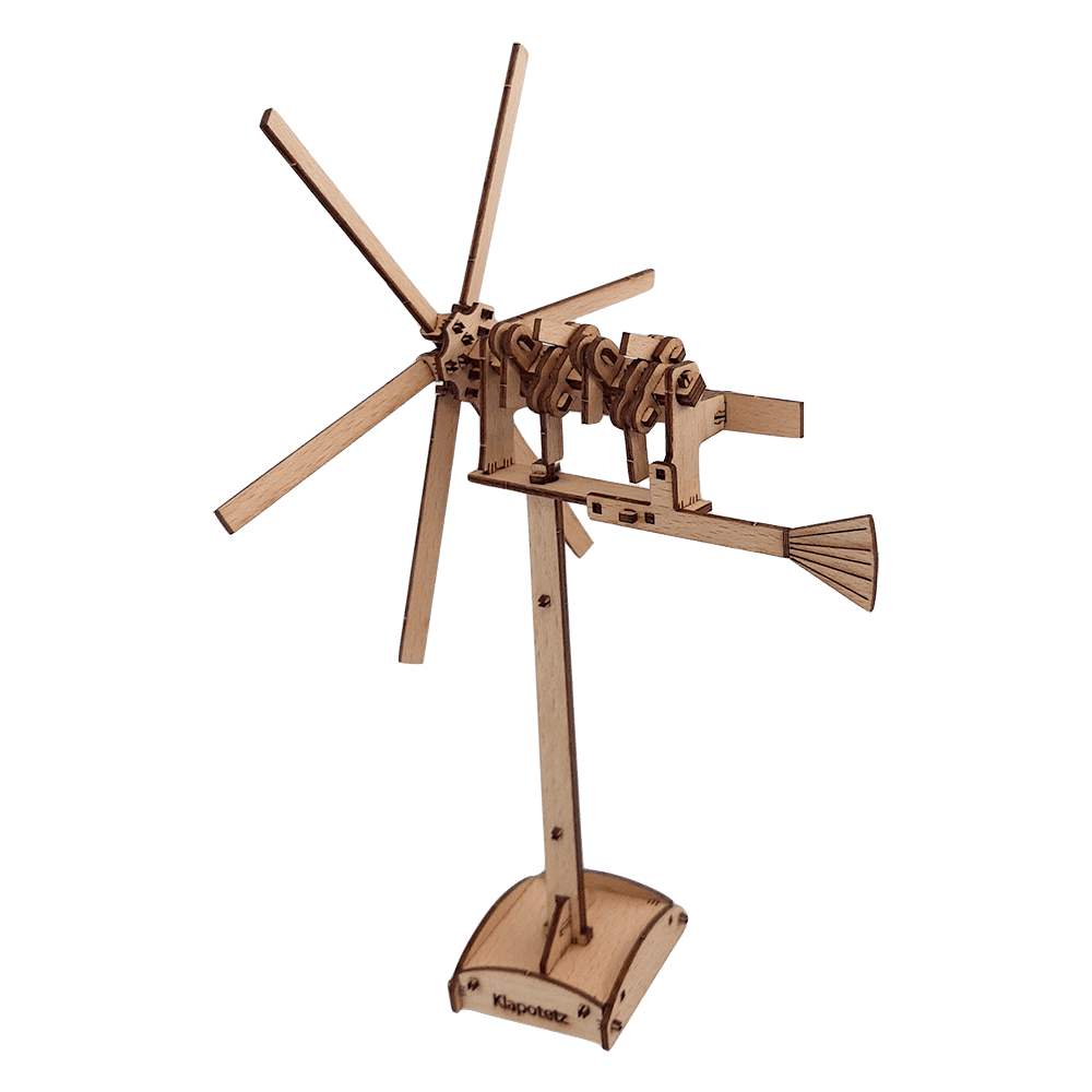 Klapotetz windmill wood toy model making