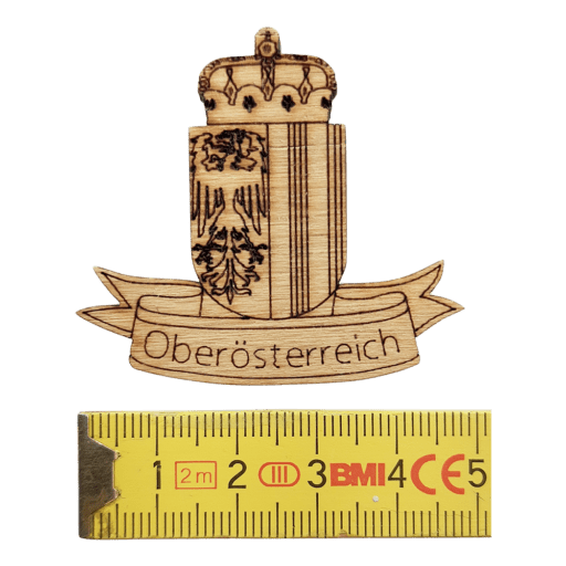 Wappen Oberösterreich Emblem Oberösterreichischer Adler Holz