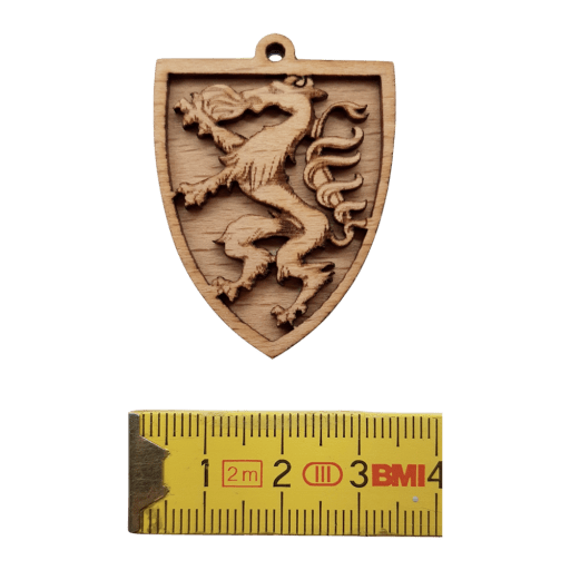 Steiermark Panther mit Öse Holz Schmuck Wappen