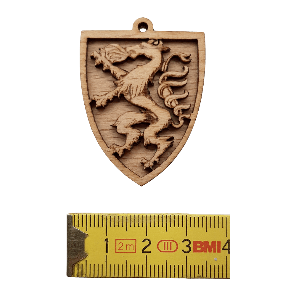 Steiermark Panther mit Öse Holz Schmuck Wappen