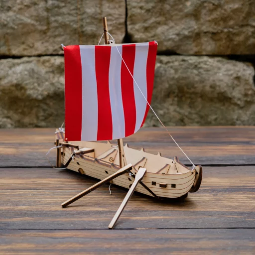 WoodHeroes Viking ship a wooden kit with adventure