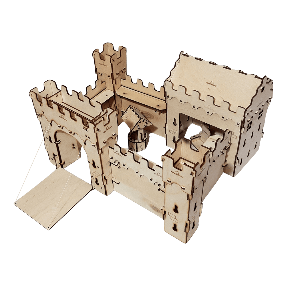 WoodHeroes knight castle wooden toy 8903 Whitestone Castle