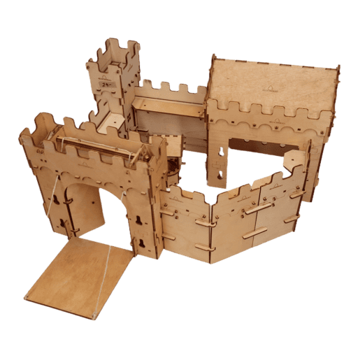 WoodHeroes knight castle wooden toy 8905 castle Hocheck