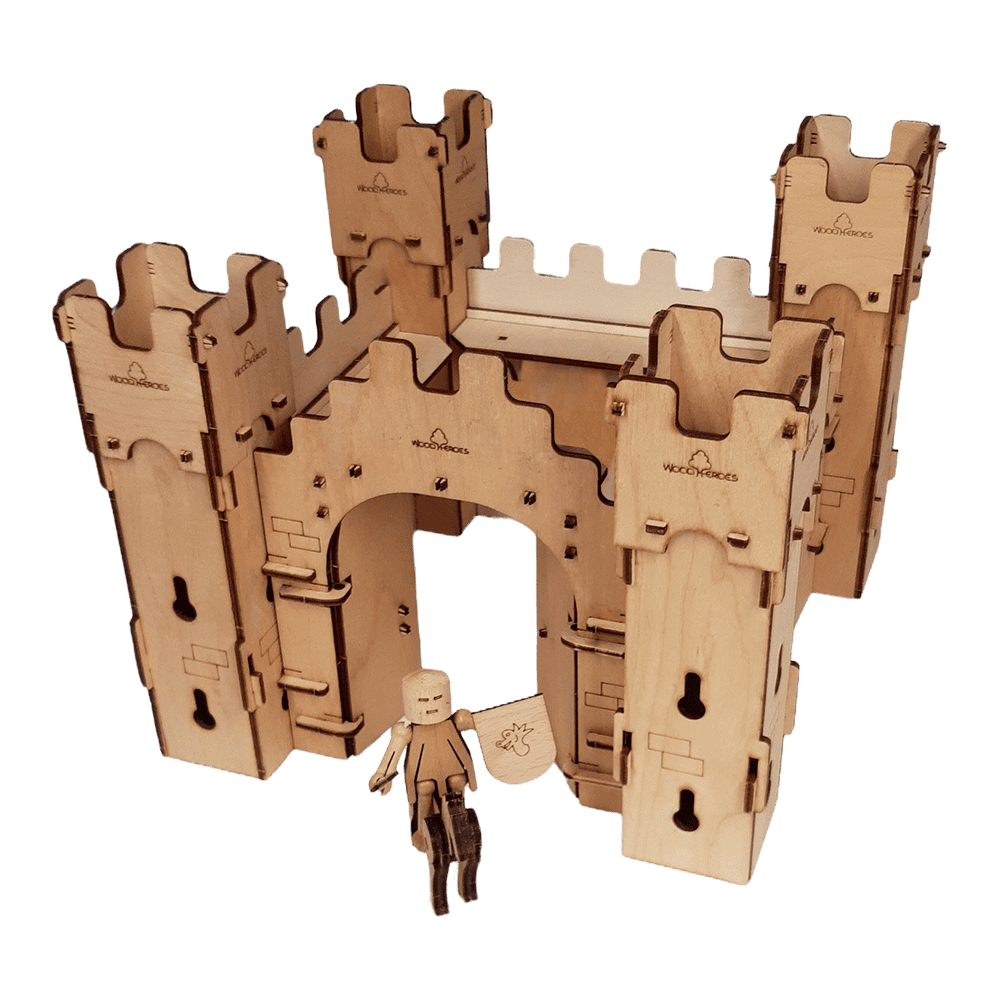 Toy castle - WoodHeroes wooden construction set "Castle guard" for children over 6 years - wooden castle picture