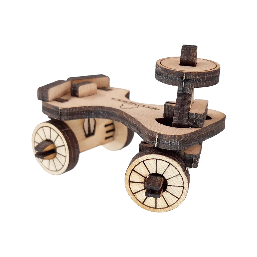 WoodHeroes slide car 3011 wooden toy kit