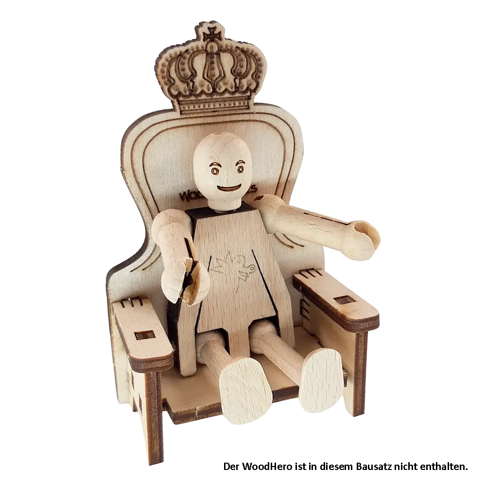 WoodHeroes throne 8152 wooden toy kit